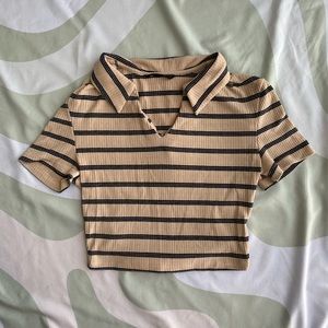 Stripped Crop Top